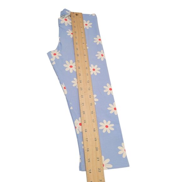 Member's Mark Girls  My Favorite Capri Leggings Flower Print Blue  Size 7/8 - Picture 6 of 6